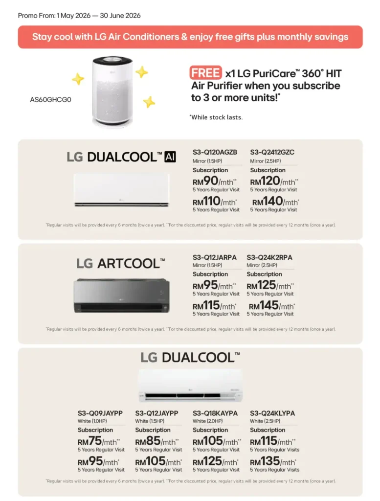 LG DUALCOOL AI 2.5hp